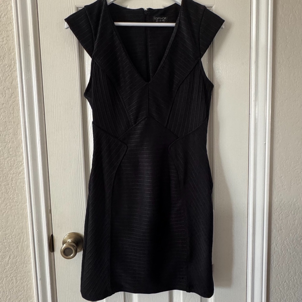 TOPSHOP Black Bandage Dress – Size 8 Black